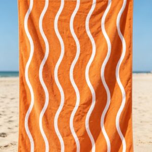 Wavy beach towel